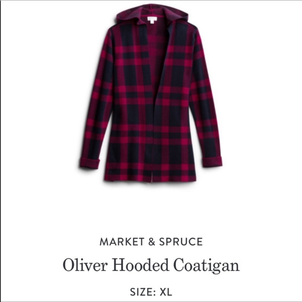 NWOT Market & Spruce Oliver Hooded Coatigan